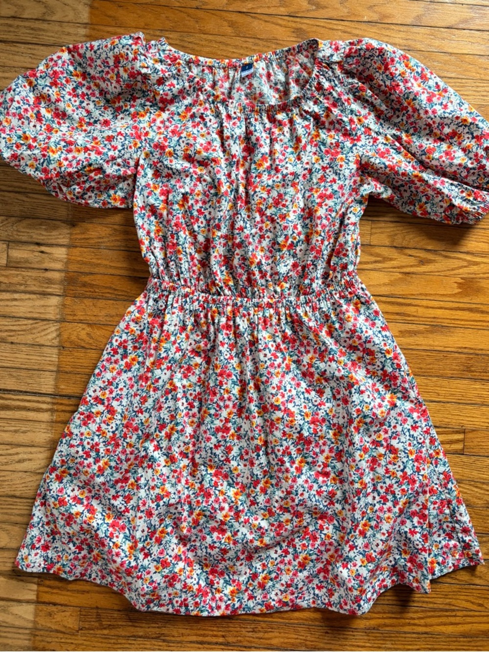 Old Navy Floral Puff-Sleeve Dress
